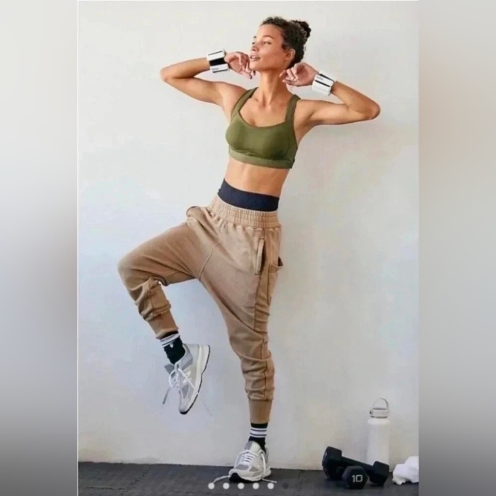 Free People Moveme June Bug Harem Jogger Sweatpants | Size Medium
